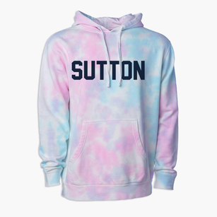Sutton West Virginia Classic Block Premium Tie-Dye Hoodie