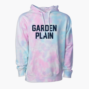 Garden Plain Kansas Classic Block Premium Tie-Dye Hoodie