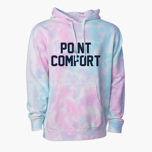 Point Comfort Texas Classic Block Premium Tie-Dye Hoodie