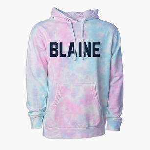 Blaine Maine Classic Block Premium Tie-Dye Hoodie