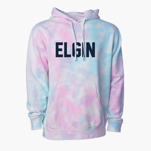 Elgin Illinois Classic Block Premium Tie-Dye Hoodie