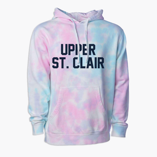 Upper St. Clair Pennsylvania Classic Block Premium Tie-Dye Hoodie