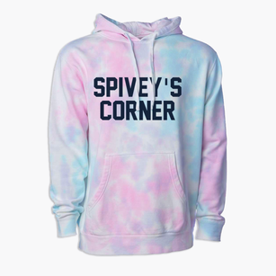 Spivey's Corner North Carolina Classic Block Premium Tie-Dye Hoodie