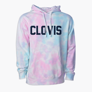 Clovis California Classic Block Premium Tie-Dye Hoodie