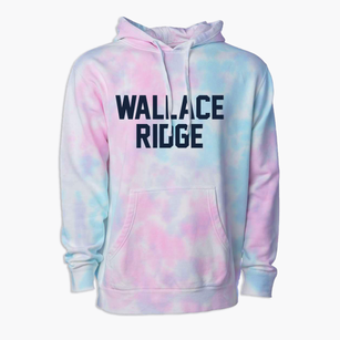 Wallace Ridge Louisiana Classic Block Premium Tie-Dye Hoodie