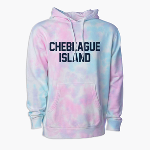 Chebeague Island Maine Classic Block Premium Tie-Dye Hoodie