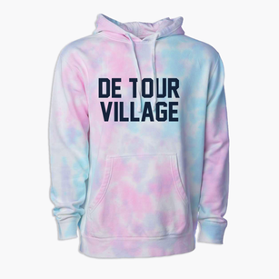De Tour Village Michigan Classic Block Premium Tie-Dye Hoodie