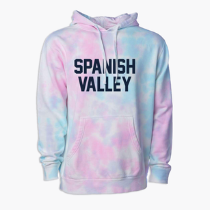 Spanish Valley Utah Classic Block Premium Tie-Dye Hoodie