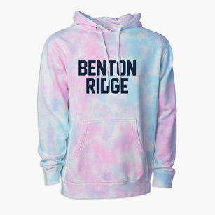 Benton Ridge Ohio Classic Block Premium Tie-Dye Hoodie