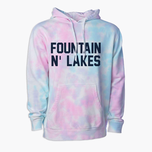 Fountain N' Lakes Missouri Classic Block Premium Tie-Dye Hoodie
