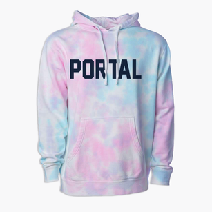 Portal North Dakota Classic Block Premium Tie-Dye Hoodie