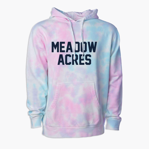 Meadow Acres Wyoming Classic Block Premium Tie-Dye Hoodie