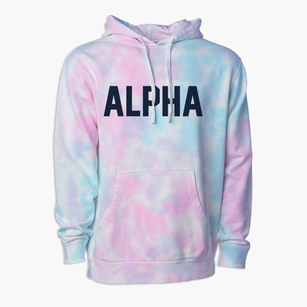 Alpha Minnesota Classic Block Premium Tie-Dye Hoodie