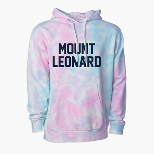Mount Leonard Missouri Classic Block Premium Tie-Dye Hoodie