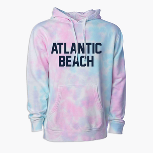 Atlantic Beach Florida Classic Block Premium Tie-Dye Hoodie