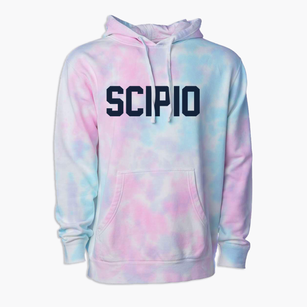 Scipio Indiana Classic Block Premium Tie-Dye Hoodie