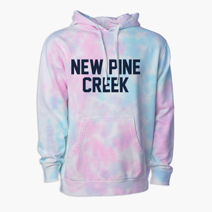 New Pine Creek California Classic Block Premium Tie-Dye Hoodie