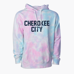Cherokee City Arkansas Classic Block Premium Tie-Dye Hoodie