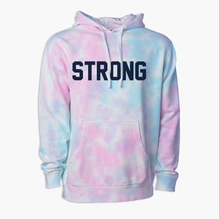 Strong Pennsylvania Classic Block Premium Tie-Dye Hoodie