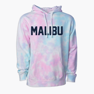 Malibu California Classic Block Premium Tie-Dye Hoodie