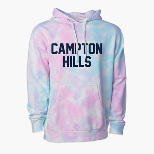 Campton Hills Illinois Classic Block Premium Tie-Dye Hoodie