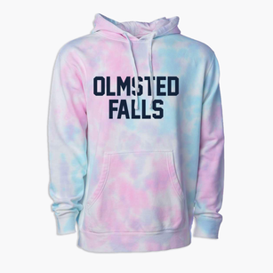 Olmsted Falls Ohio Classic Block Premium Tie-Dye Hoodie