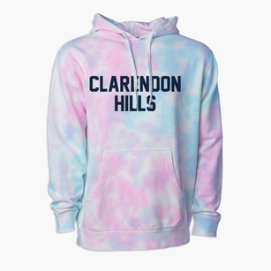 Clarendon Hills Illinois Classic Block Premium Tie-Dye Hoodie