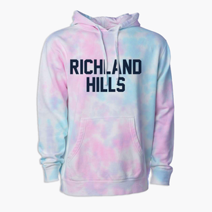 Richland Hills Texas Classic Block Premium Tie-Dye Hoodie