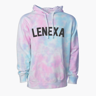 Lenexa Kansas Classic Curve Premium Tie-Dye Hoodie