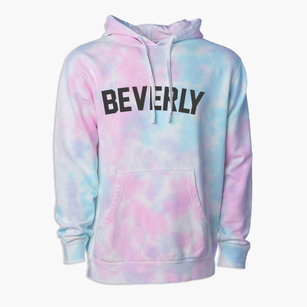 Beverly Massachusetts Classic Curve Premium Tie-Dye Hoodie