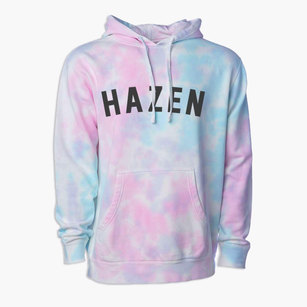 Hazen North Dakota Classic Curve Premium Tie-Dye Hoodie