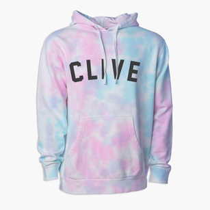 Clive Iowa Classic Curve Premium Tie-Dye Hoodie