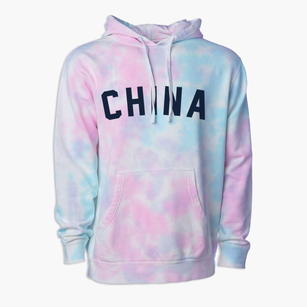 China Maine Classic Curve Premium Tie-Dye Hoodie