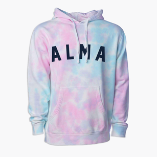 Alma Nebraska Classic Curve Premium Tie-Dye Hoodie