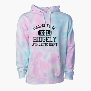 Ridgely Missouri Athletic Dept Premium Tie-Dye Hoodie