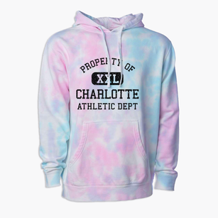 Charlotte Michigan Athletic Dept Premium Tie-Dye Hoodie