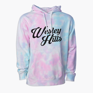 Wesley Hills New York Vintage Team Premium Tie-Dye Hoodie