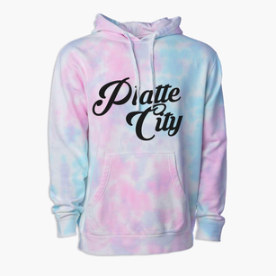 Platte City Missouri Vintage Team Premium Tie-Dye Hoodie