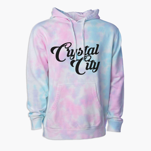 Crystal City Missouri Vintage Team Premium Tie-Dye Hoodie