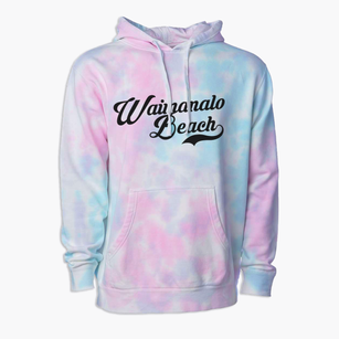 Waimanalo Beach Hawaii Vintage Team Premium Tie-Dye Hoodie