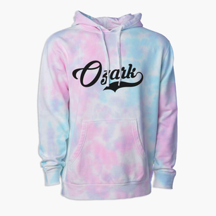 Ozark Arkansas Vintage Team Premium Tie-Dye Hoodie