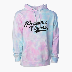 Peachtree Corners Georgia Vintage Team Premium Tie-Dye Hoodie