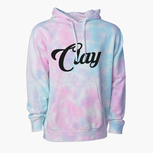 Clay Pennsylvania Vintage Team Premium Tie-Dye Hoodie