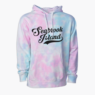 Seabrook Island South Carolina Vintage Team Premium Tie-Dye Hoodie