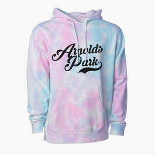 Arnolds Park Iowa Vintage Team Premium Tie-Dye Hoodie