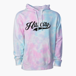 Hill City Minnesota Vintage Team Premium Tie-Dye Hoodie