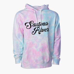 Saxtons River Vermont Vintage Team Premium Tie-Dye Hoodie