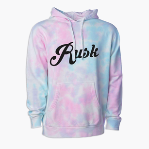 Rusk Wisconsin Vintage Team Premium Tie-Dye Hoodie