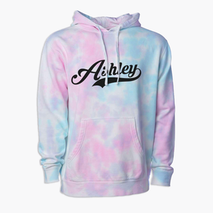 Ashley Illinois Vintage Team Premium Tie-Dye Hoodie