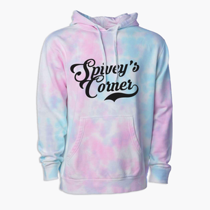Spivey's Corner North Carolina Vintage Team Premium Tie-Dye Hoodie